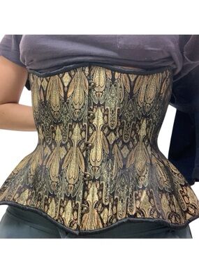 Timeless Trends Black & Gold Gemini Corset